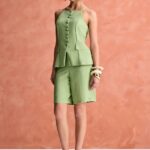 Colete alongado botões