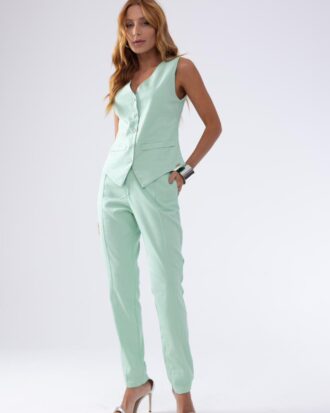 Calça alfaiataria menta