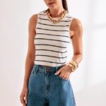 Bermuda meia coxa lavagem média