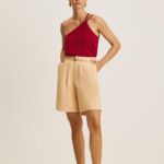 Regata costas abertas decote bobo vermelha