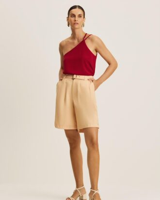 Regata costas abertas decote bobo vermelha