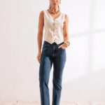 Colete quadrado natural