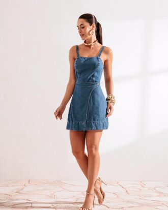 Vestido jeans curto