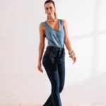 Calça jeans Boot CUT escura