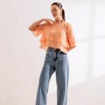 Calça jeans WIDE LEG verão